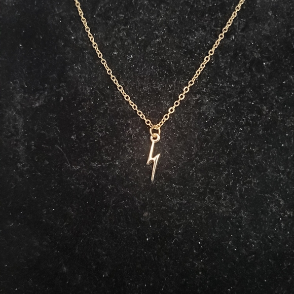 ⬇️$29 GOLD LIGHTING BOLT NECKLACE - Picture 3 of 10